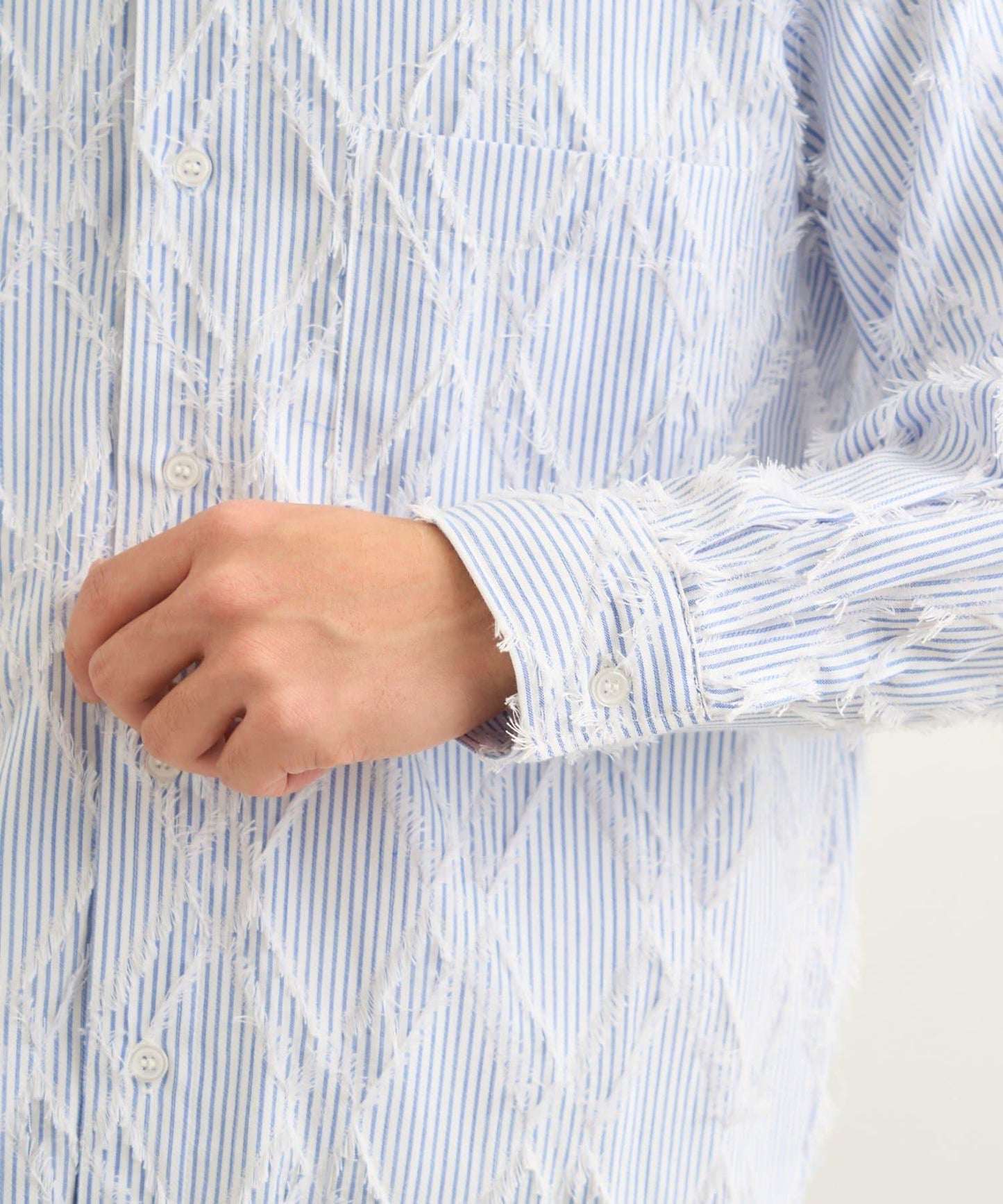 BM 條紋圓領襯衫