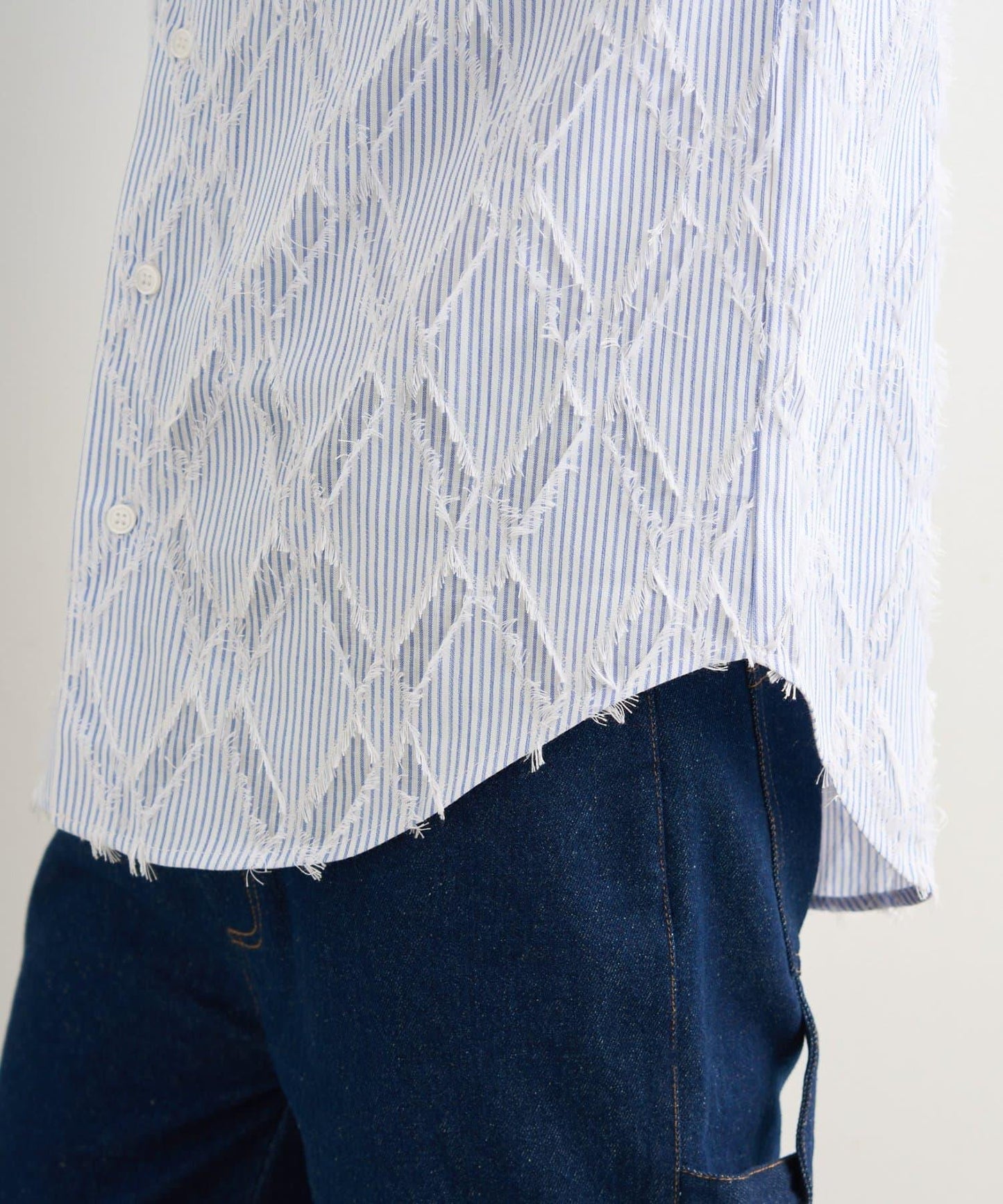 BM 條紋圓領襯衫