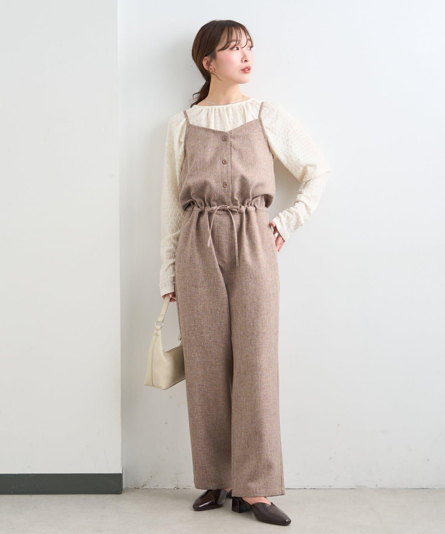 雙尺碼 小個子尺碼 可成套搭配 吊帶連體褲 B款