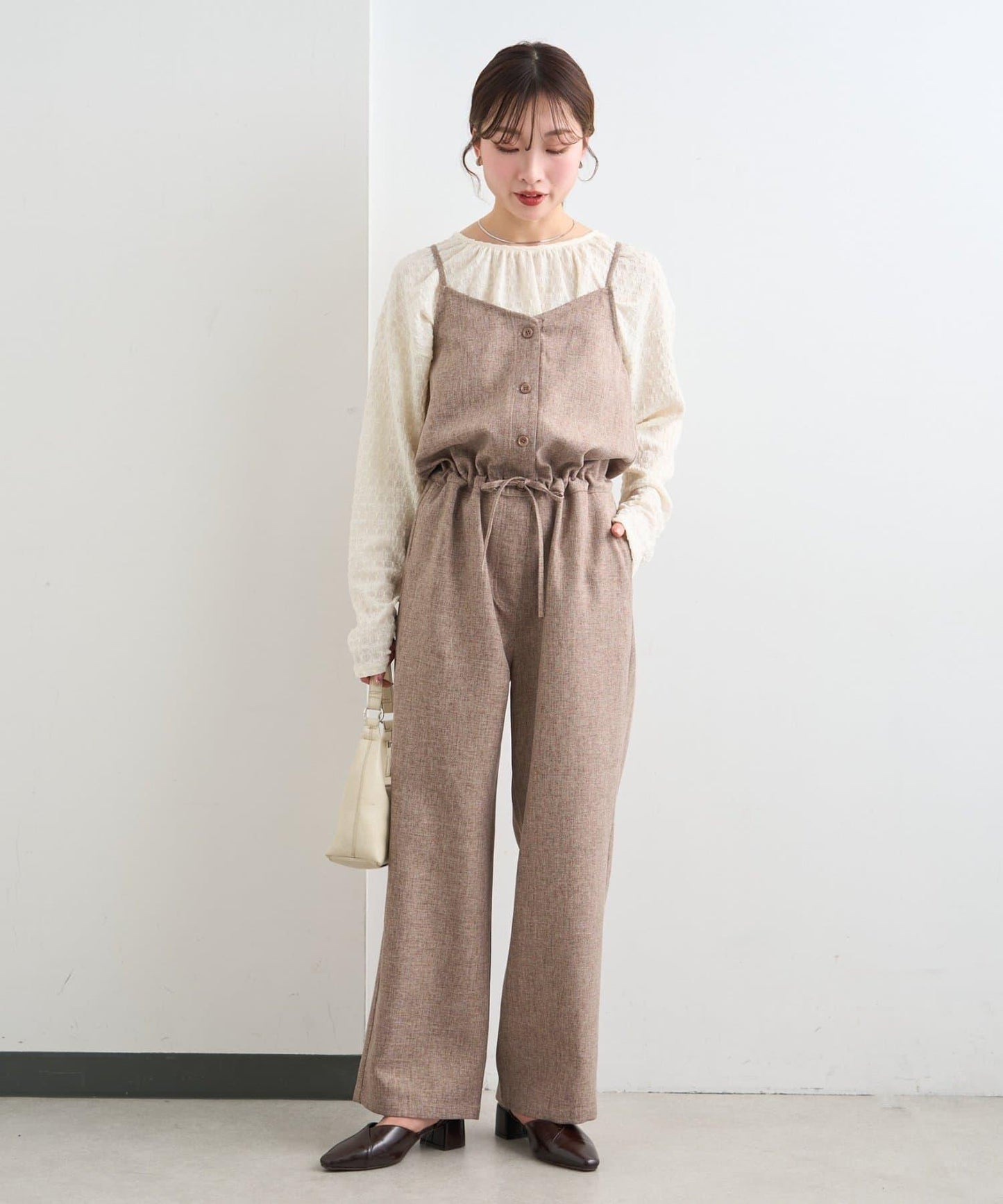 雙尺碼 小個子尺碼 可成套搭配 吊帶連體褲 B款