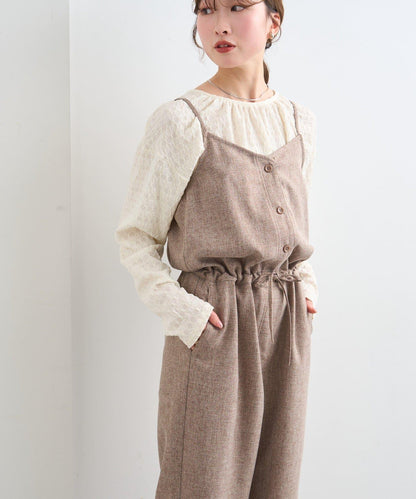 雙尺碼 小個子尺碼 可成套搭配 吊帶連體褲 B款