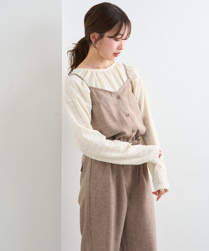 雙尺碼 小個子尺碼 可成套搭配 吊帶連體褲 B款