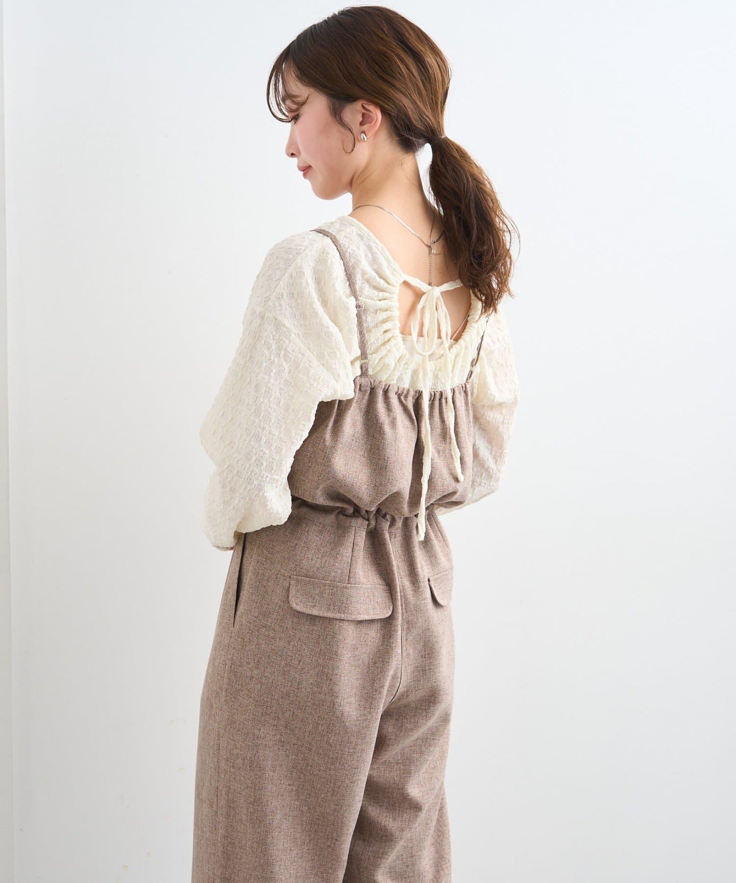 雙尺碼 小個子尺碼 可成套搭配 吊帶連體褲 B款