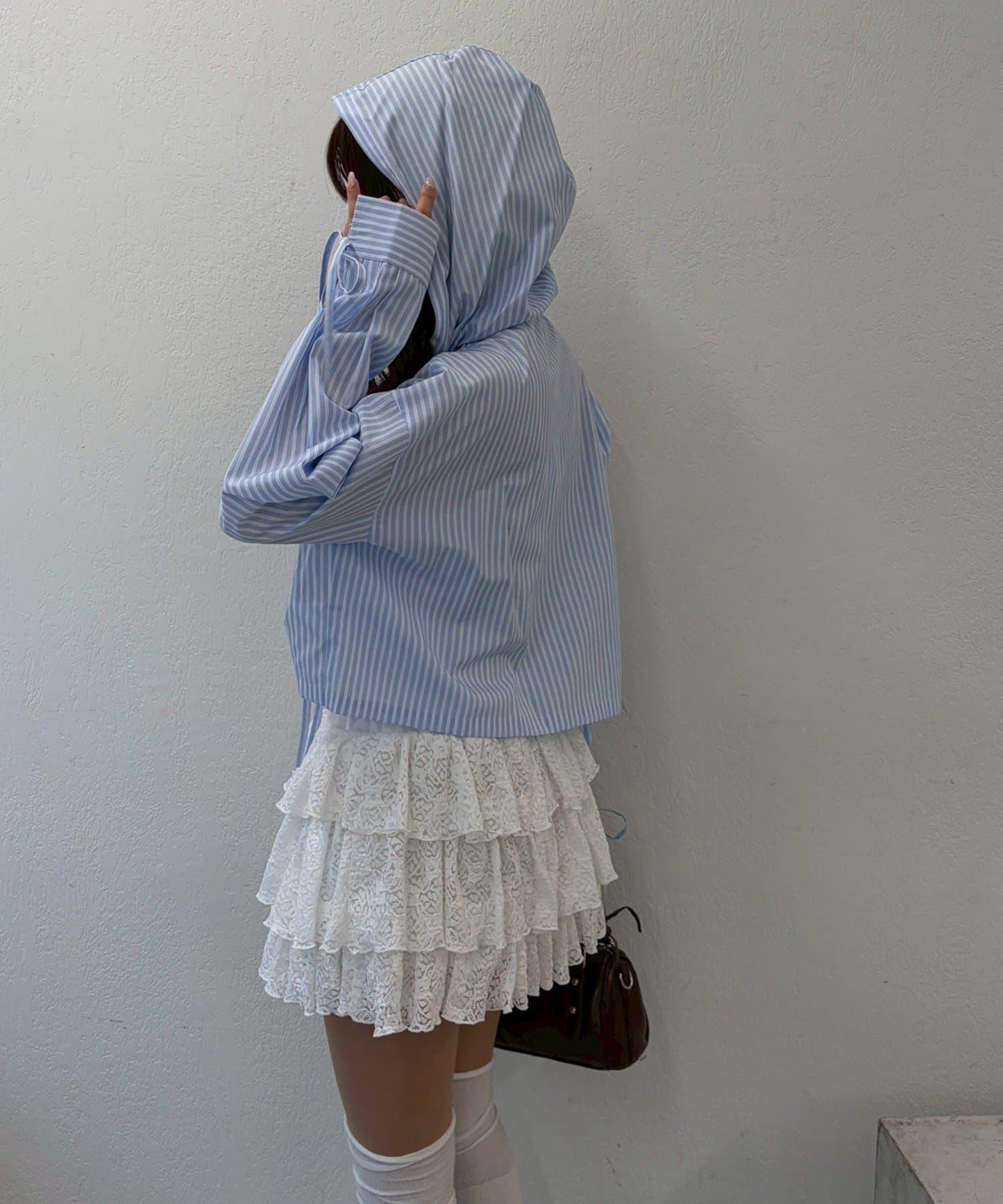 分層設計 迷你半身裙