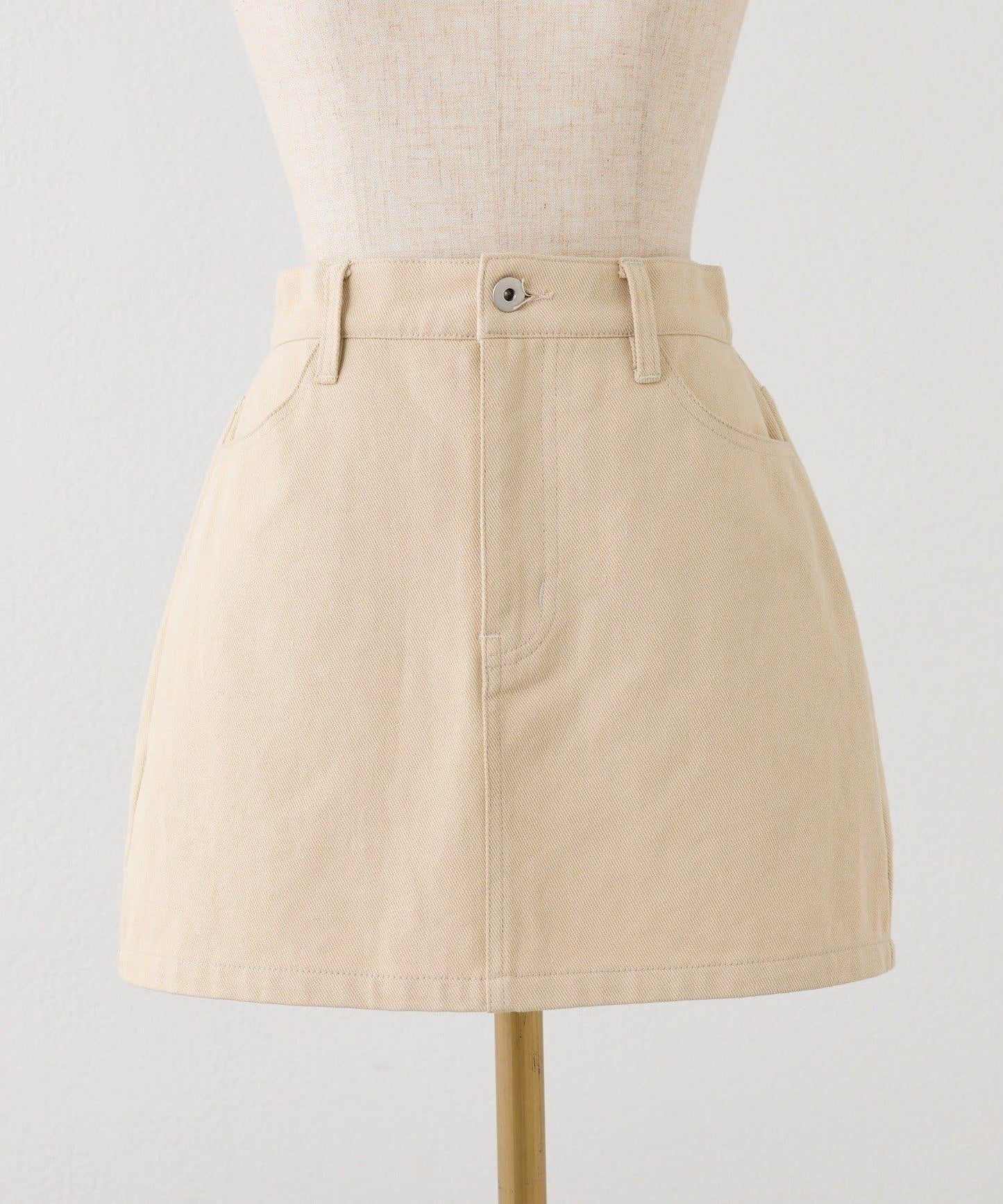 one after another 心形設計 牛仔迷你半身裙