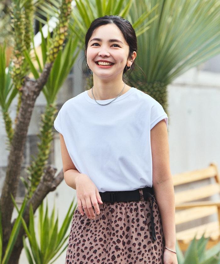 聯名 UV防護 牛仔風 豹紋 T恤半身裙套裝