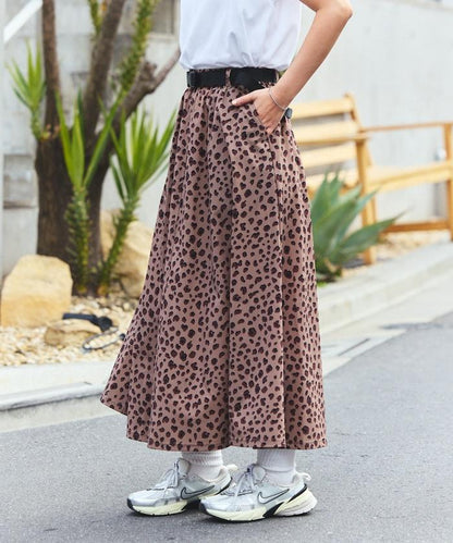 聯名 UV防護 牛仔風 豹紋 T恤半身裙套裝