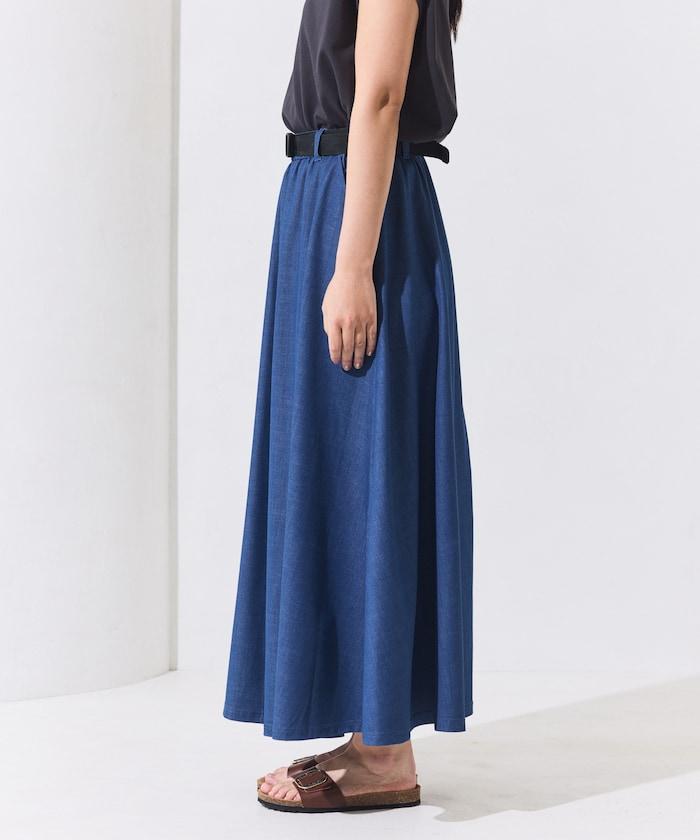 聯名 UV防護 牛仔風 豹紋 T恤半身裙套裝