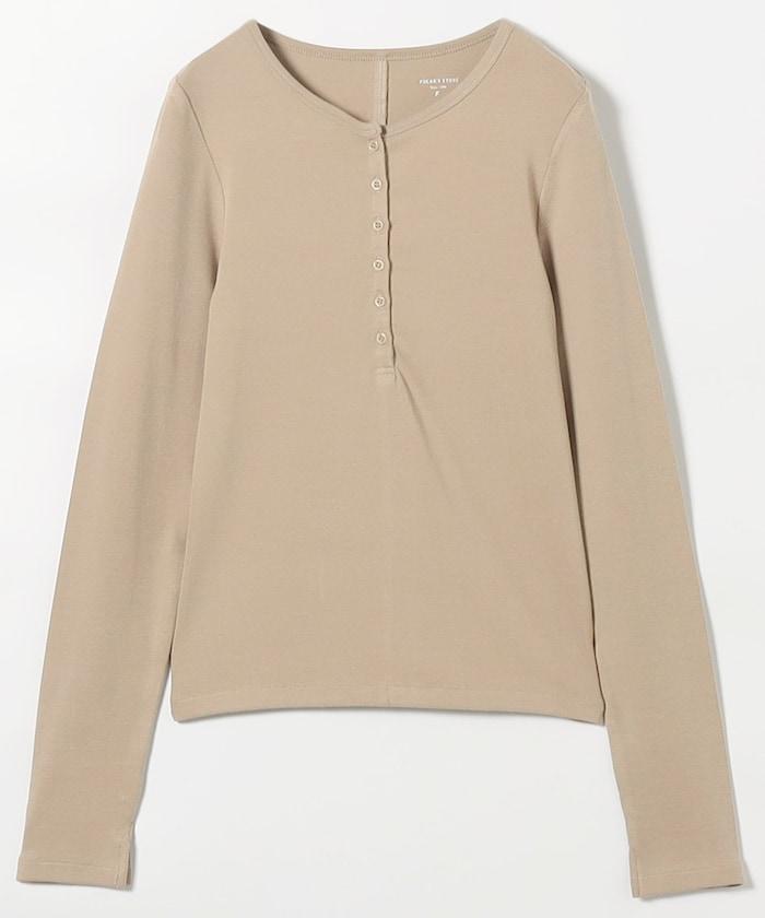 棉莫代爾 亨利領 疊穿 長袖T恤 組合款