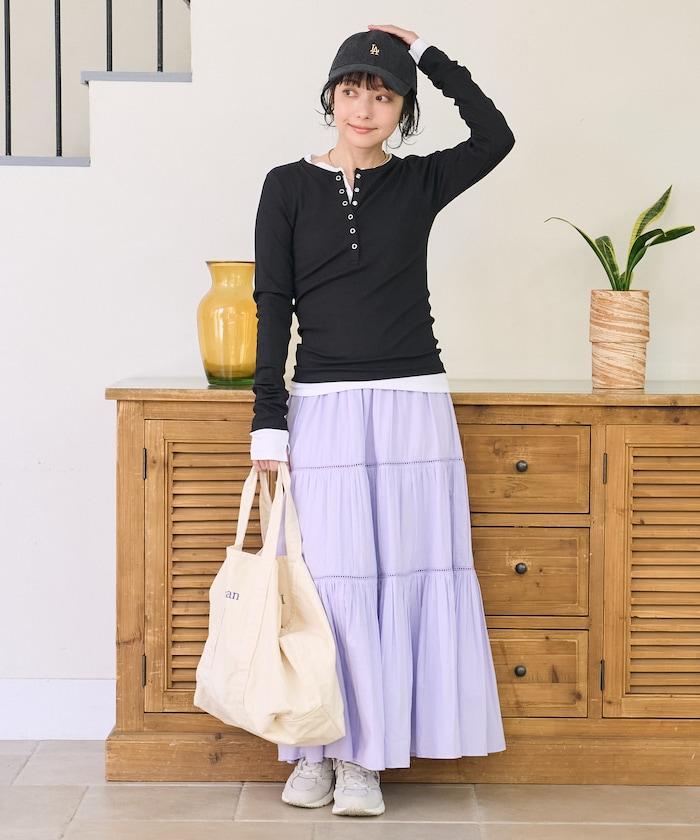 棉莫代爾 亨利領 疊穿 長袖T恤 組合款