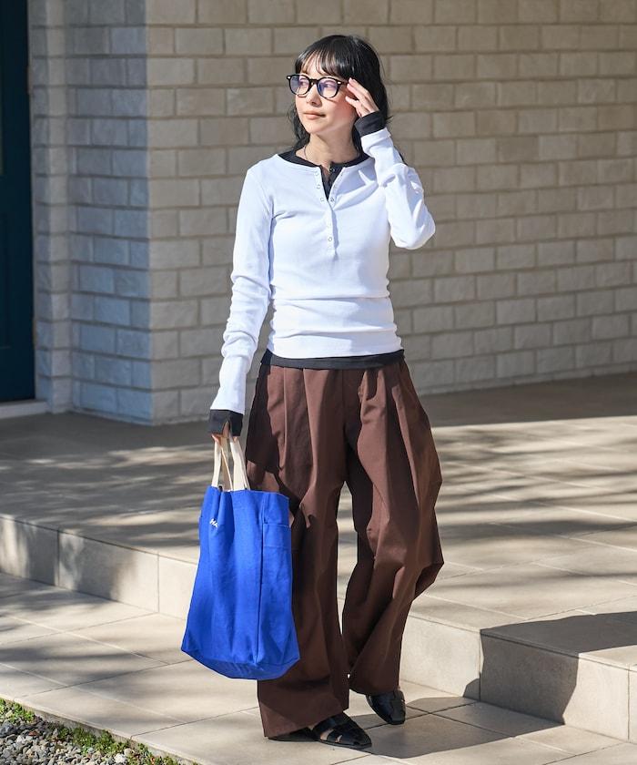 棉莫代爾 亨利領 疊穿 長袖T恤 組合款