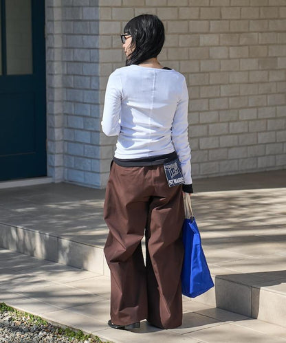 棉莫代爾 亨利領 疊穿 長袖T恤 組合款