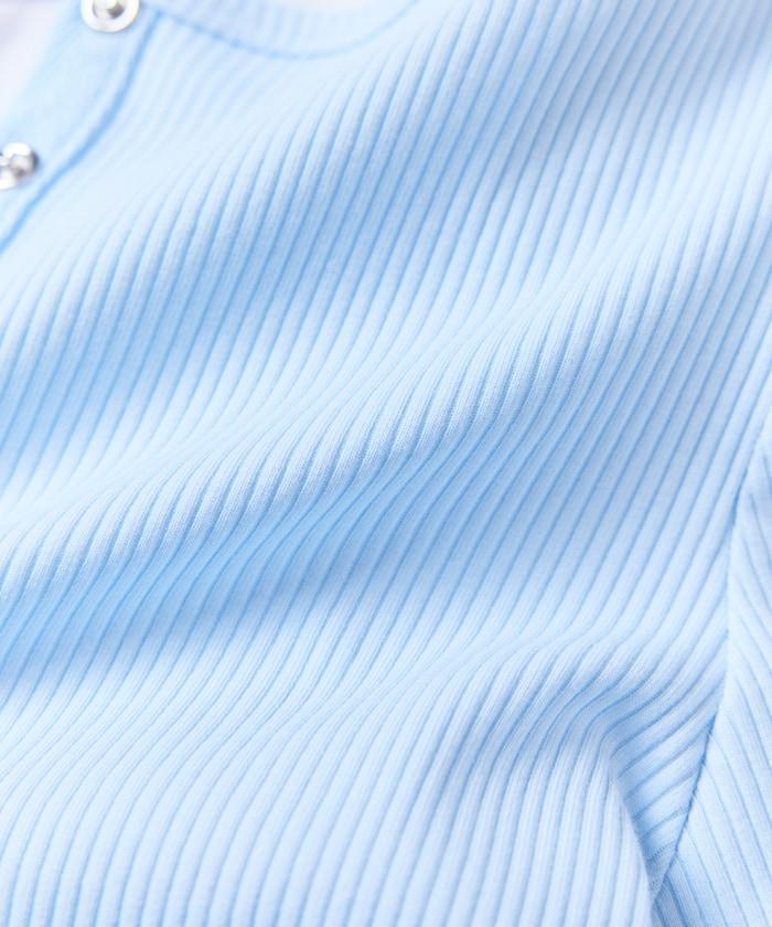 棉莫代爾 亨利領 疊穿 長袖T恤 組合款