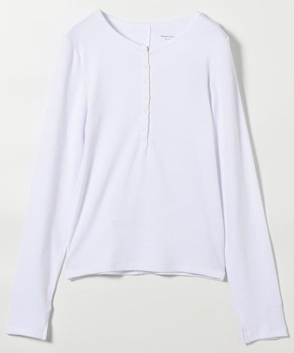 棉莫代爾 亨利領 疊穿 長袖T恤 組合款