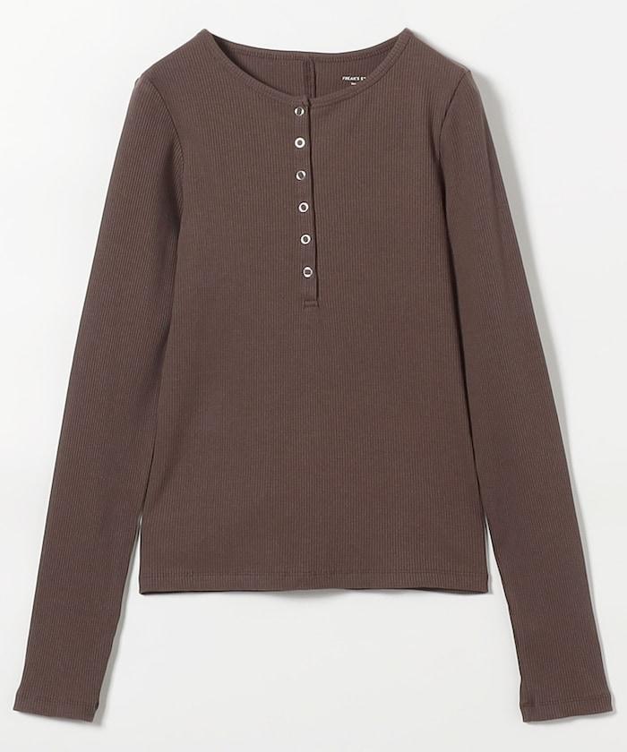 棉莫代爾 亨利領 疊穿 長袖T恤 組合款