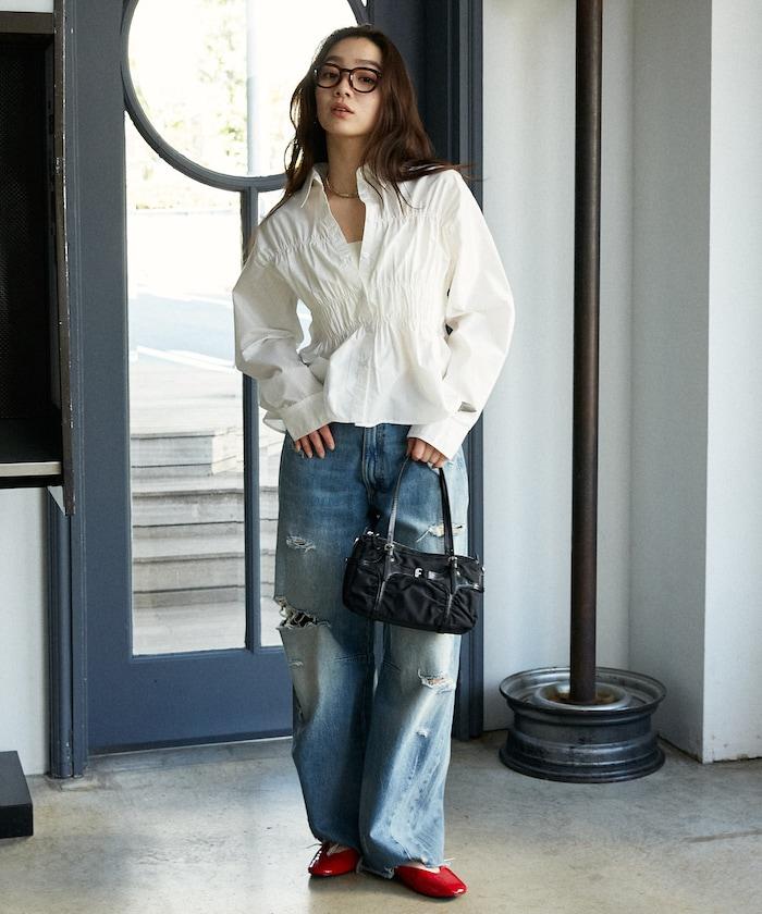 抽褶設計 襯衫上衣