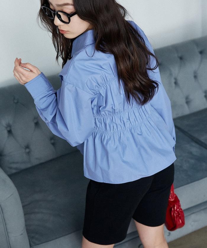 抽褶設計 襯衫上衣
