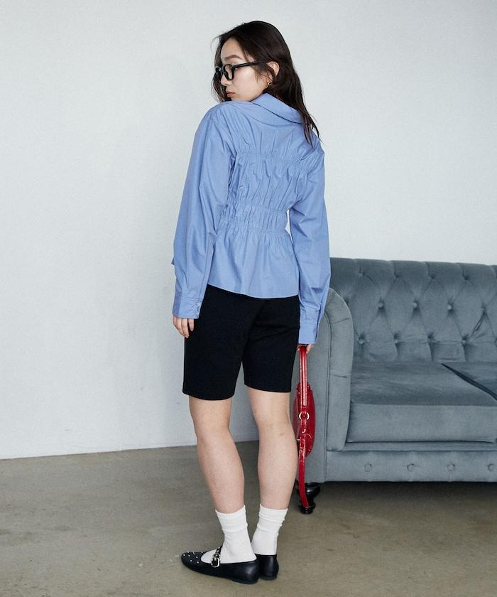 抽褶設計 襯衫上衣