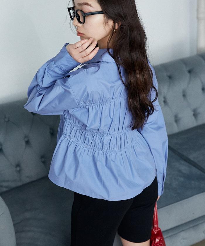 抽褶設計 襯衫上衣
