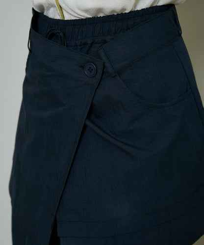 2WAY可拆卸圍裹設計 尼龍褲