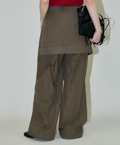 2WAY可拆卸圍裹設計 尼龍褲