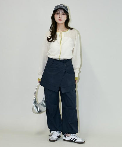 2WAY可拆卸圍裹設計 尼龍褲