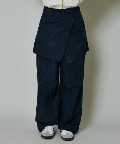 2WAY可拆卸圍裹設計 尼龍褲