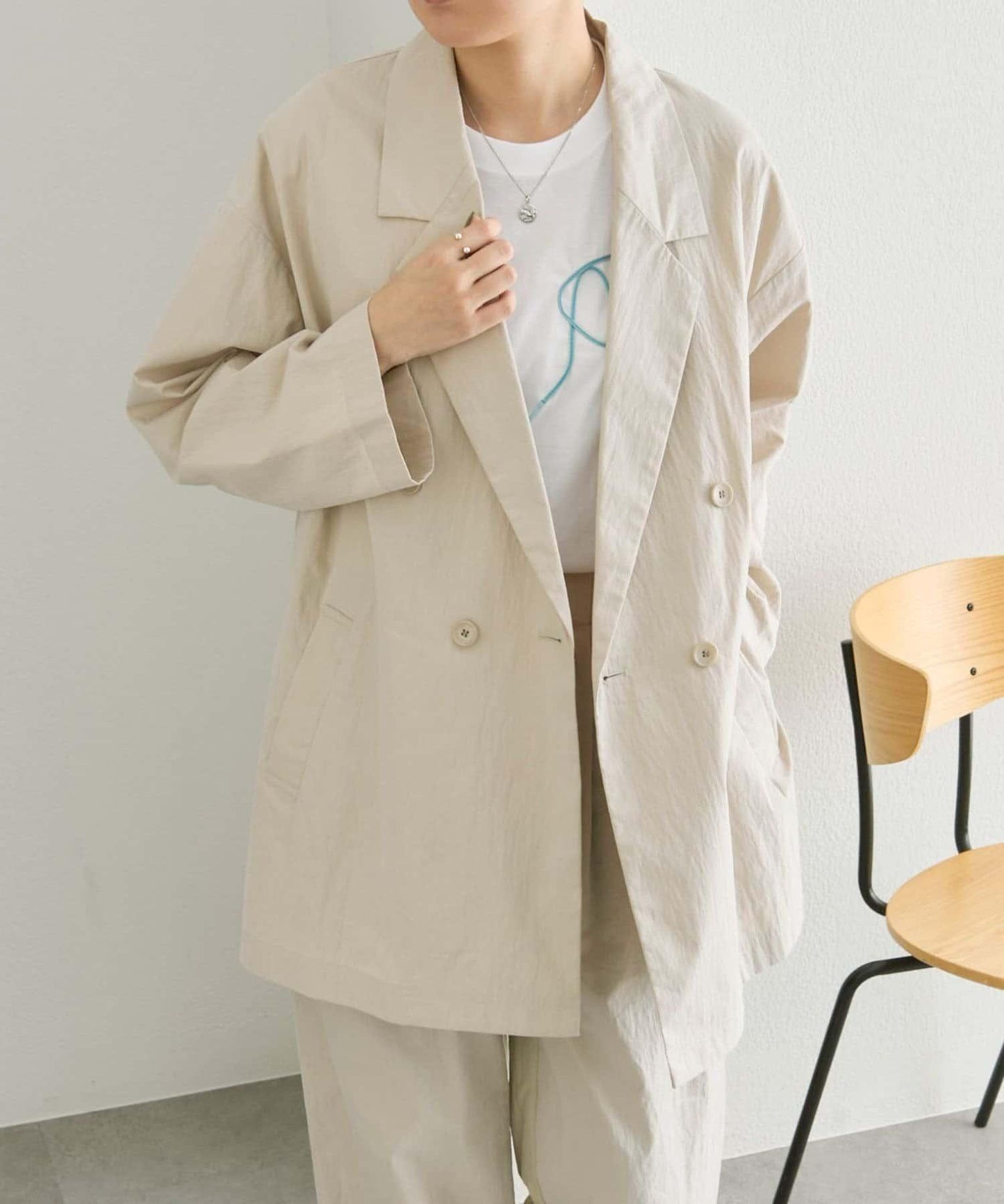 側開叉 雙排扣 SUM1 STYLE 西裝外套