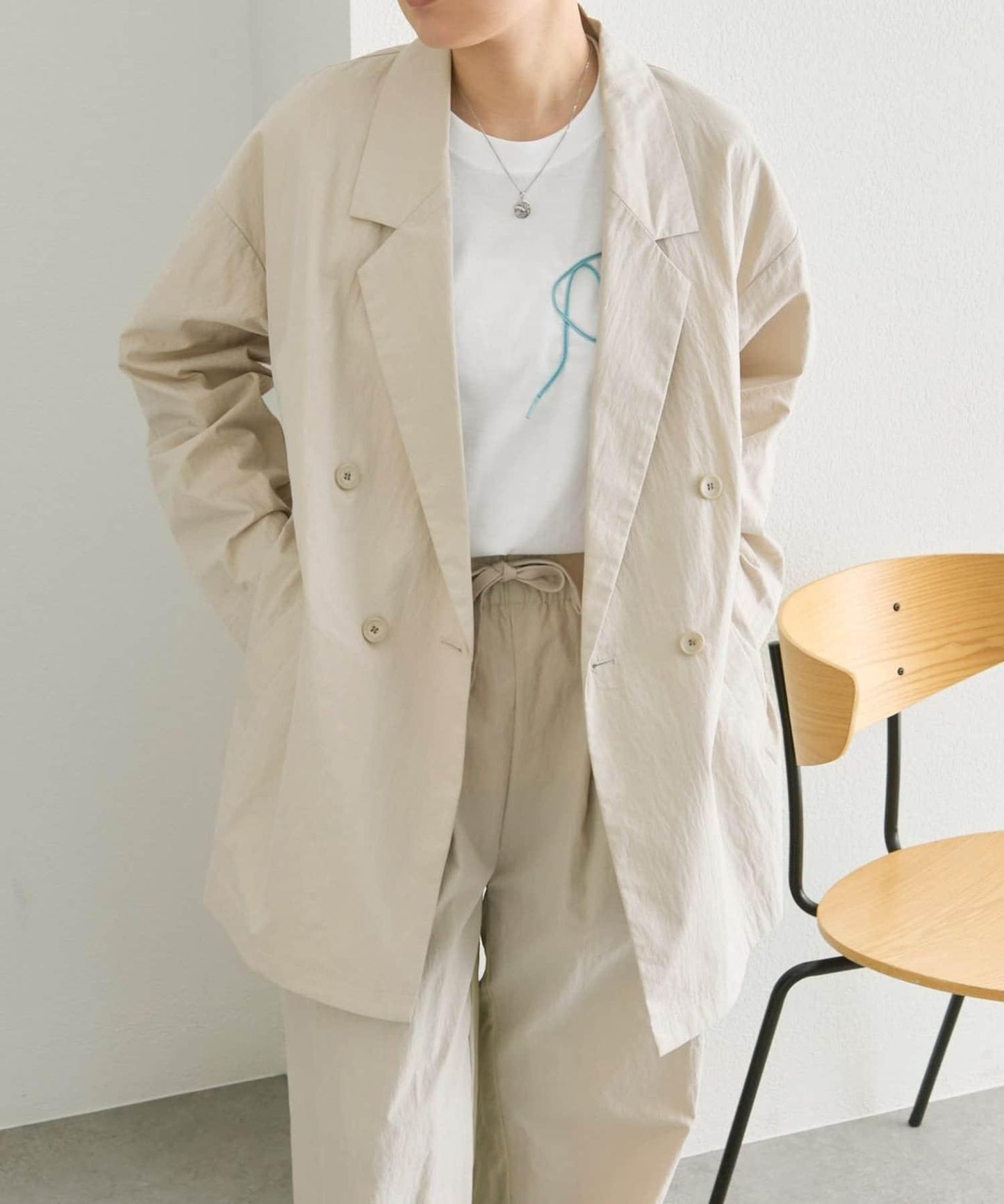 側開叉 雙排扣 SUM1 STYLE 西裝外套