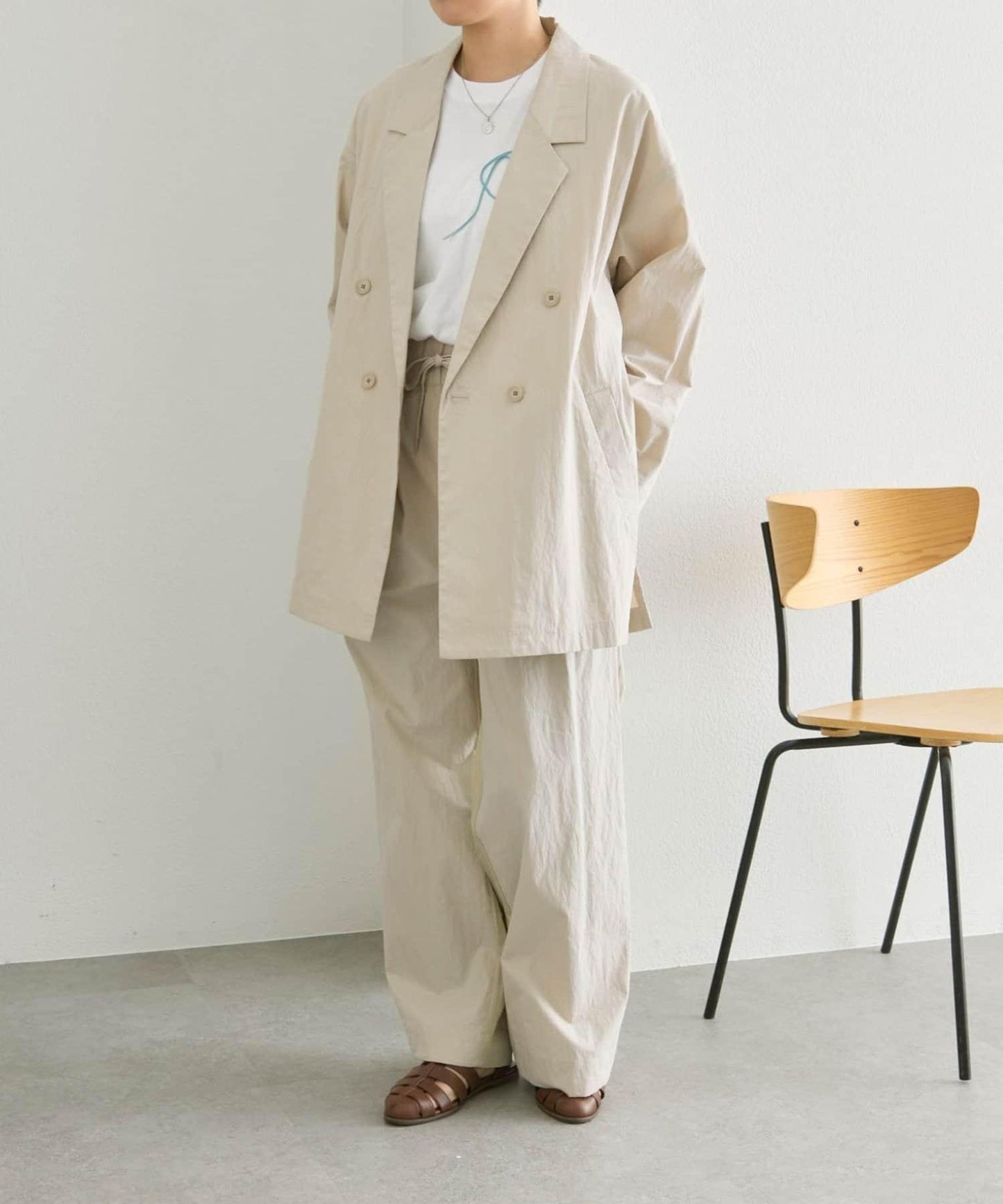 側開叉 雙排扣 SUM1 STYLE 西裝外套