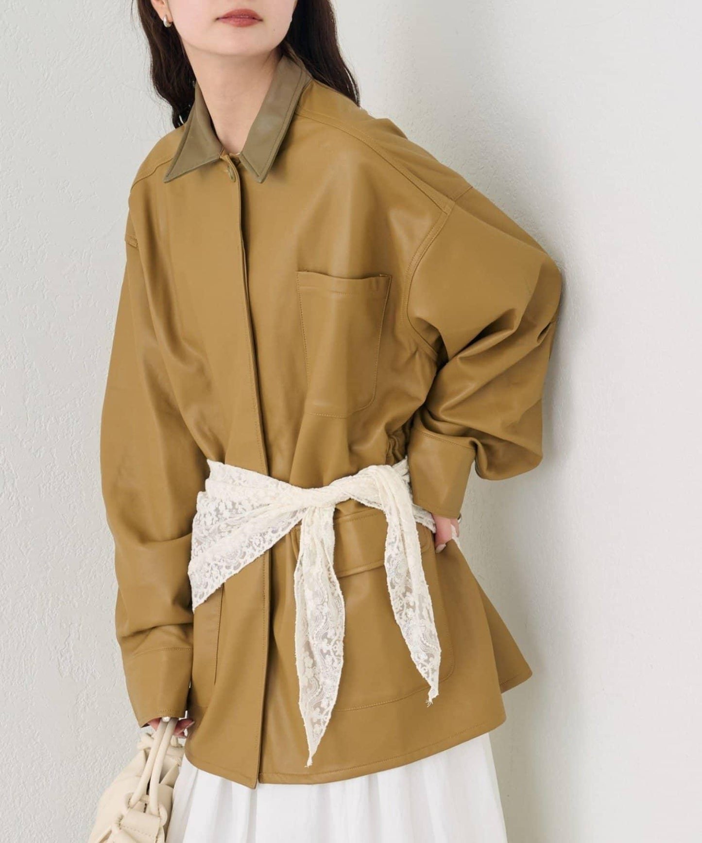 多WAY蕾絲疊穿夾克