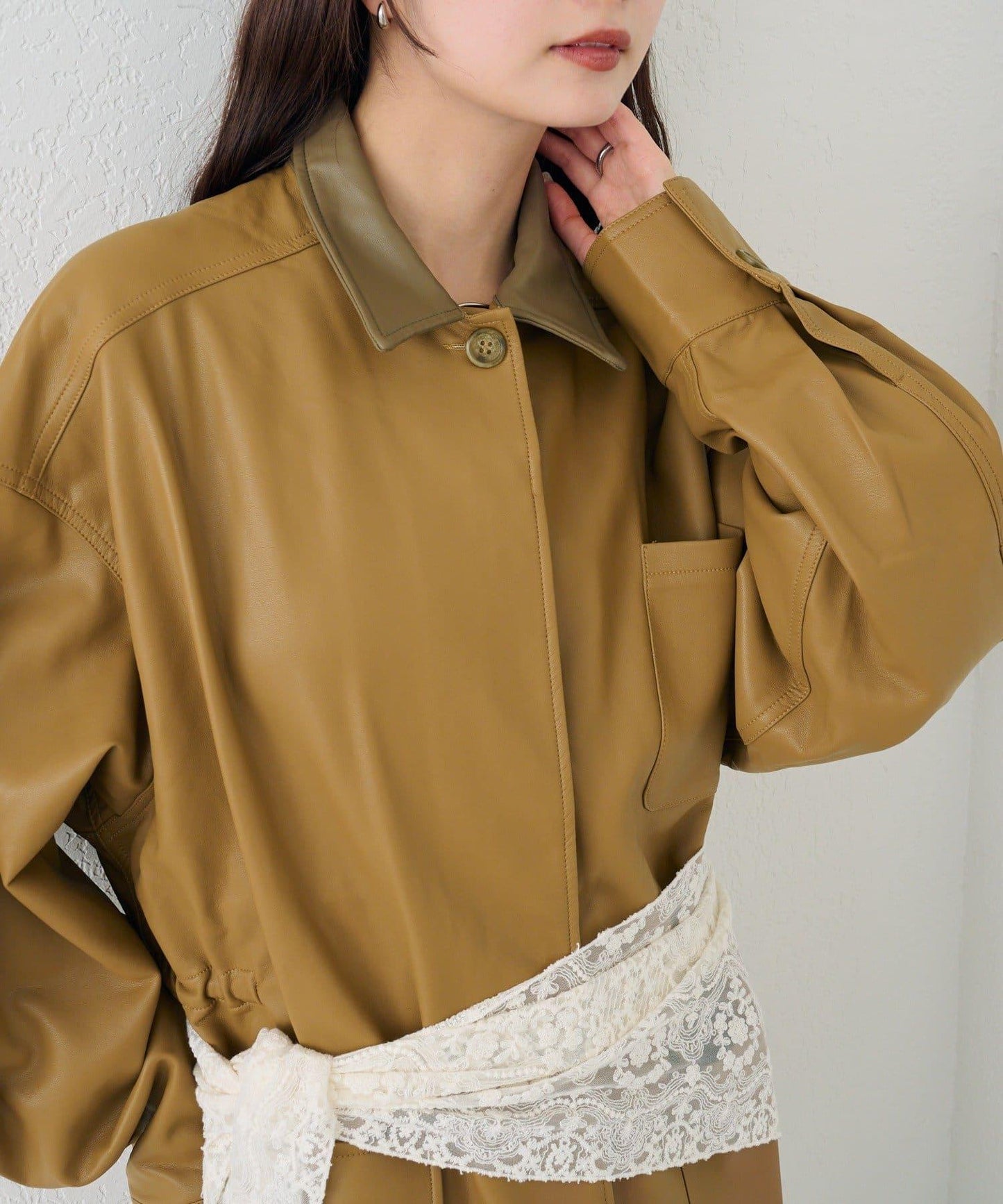 多WAY蕾絲疊穿夾克