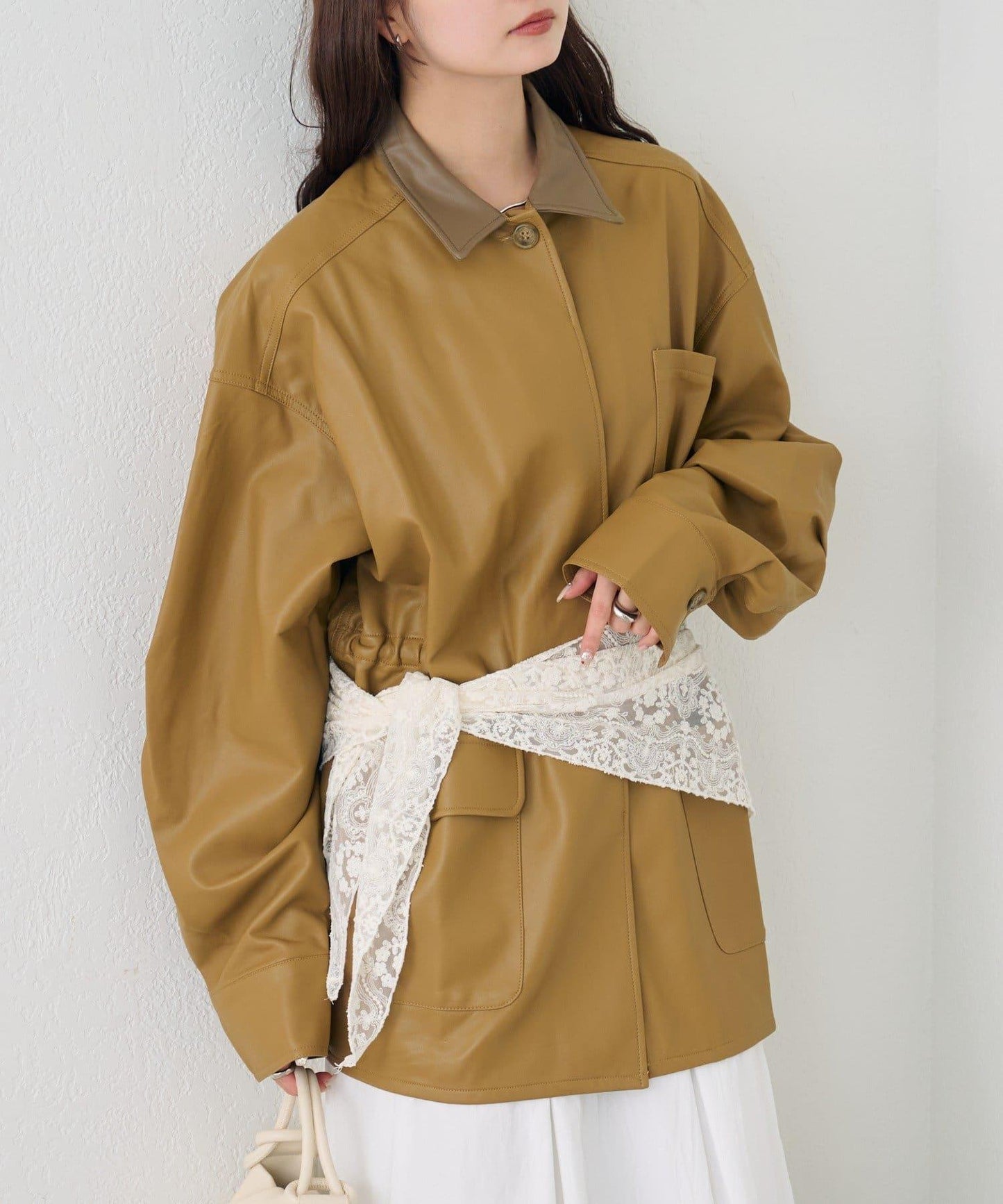 多WAY蕾絲疊穿夾克