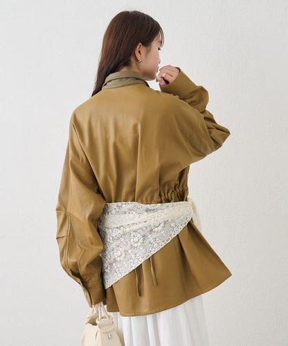 多WAY蕾絲疊穿夾克