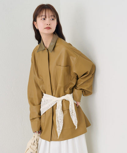 多WAY蕾絲疊穿夾克