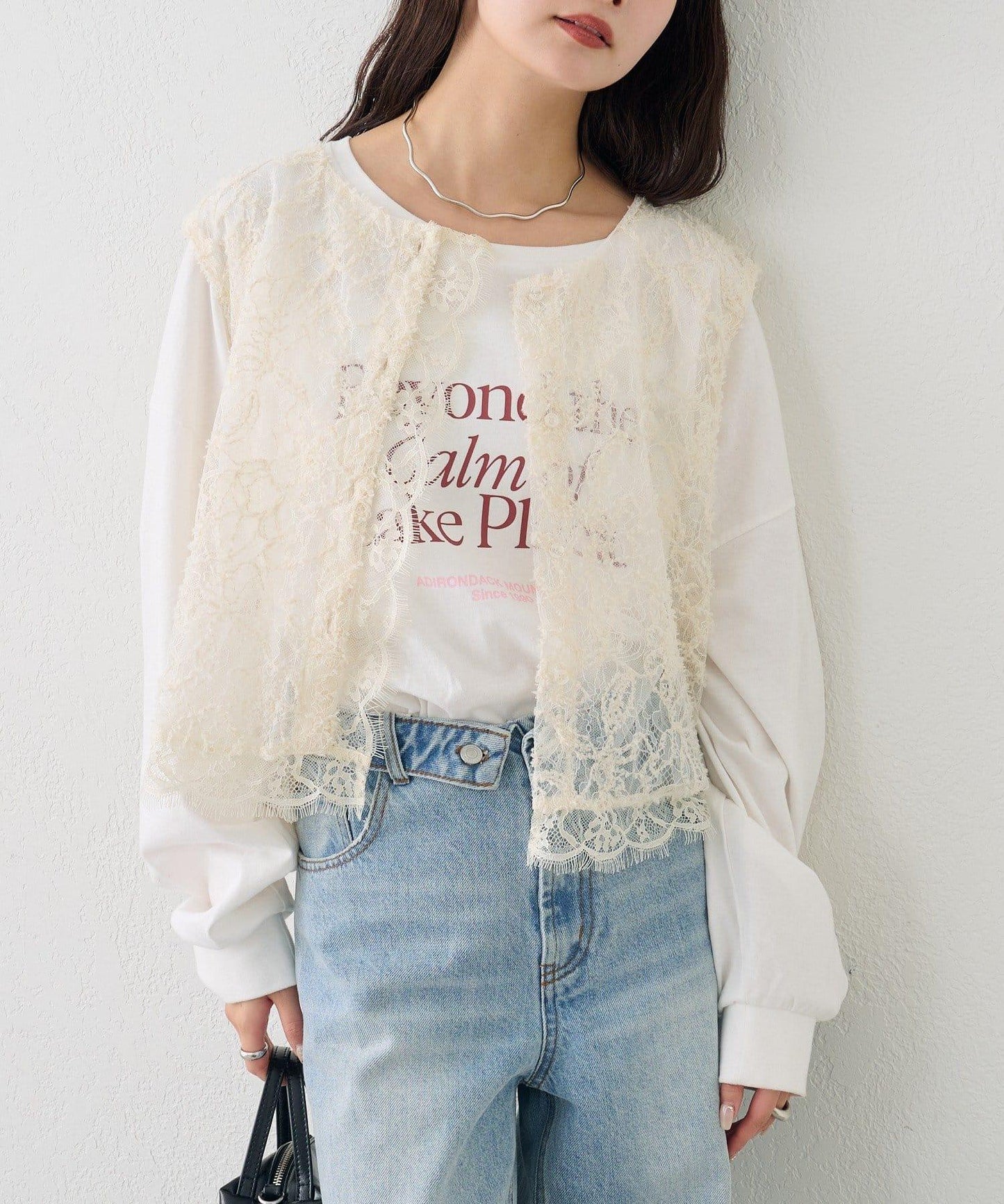 多WAY蕾絲疊穿夾克