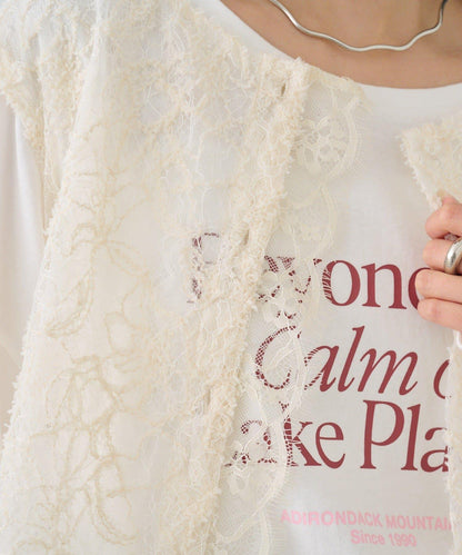 多WAY蕾絲疊穿夾克