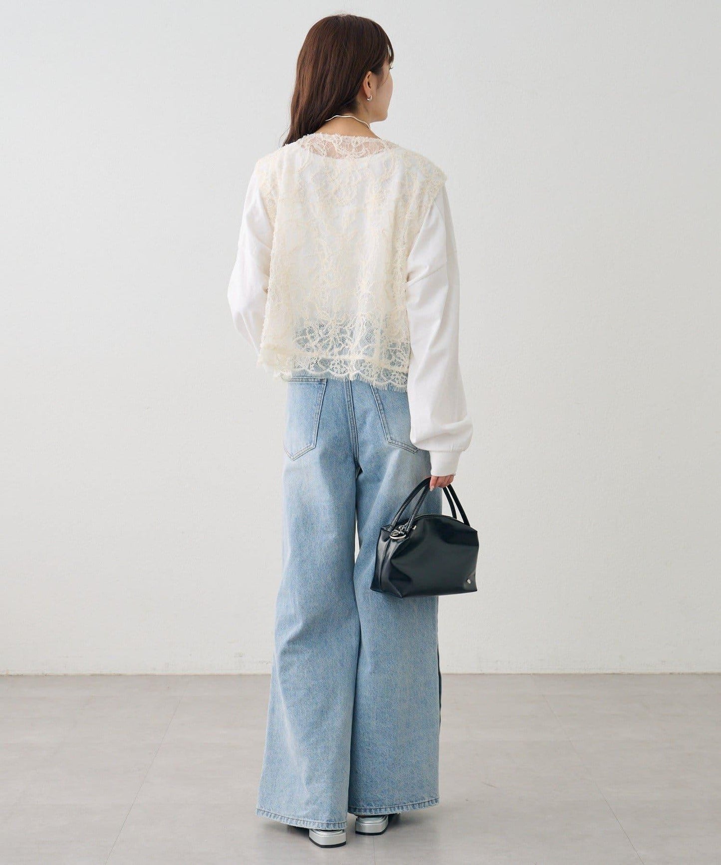 多WAY蕾絲疊穿夾克