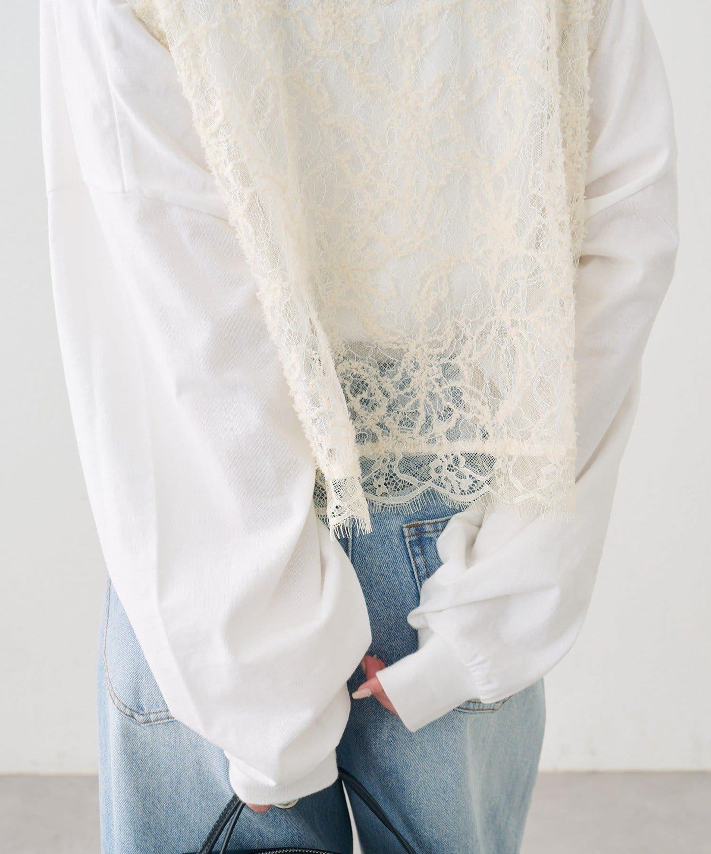 多WAY蕾絲疊穿夾克