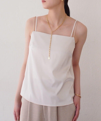 Atelier N5/アトリエヌメロサンク 緞面吊帶背心