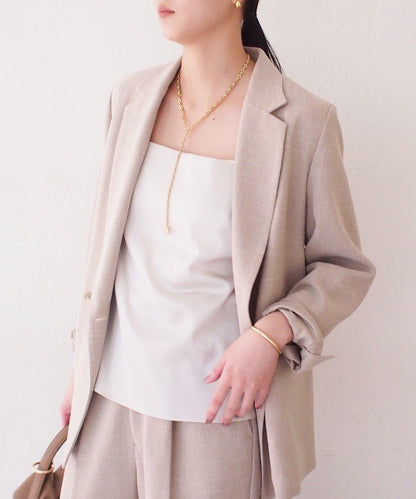 Atelier N5/アトリエヌメロサンク 緞面吊帶背心