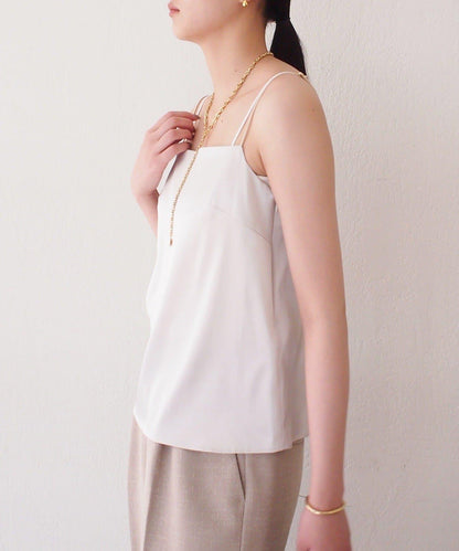 Atelier N5/アトリエヌメロサンク 緞面吊帶背心