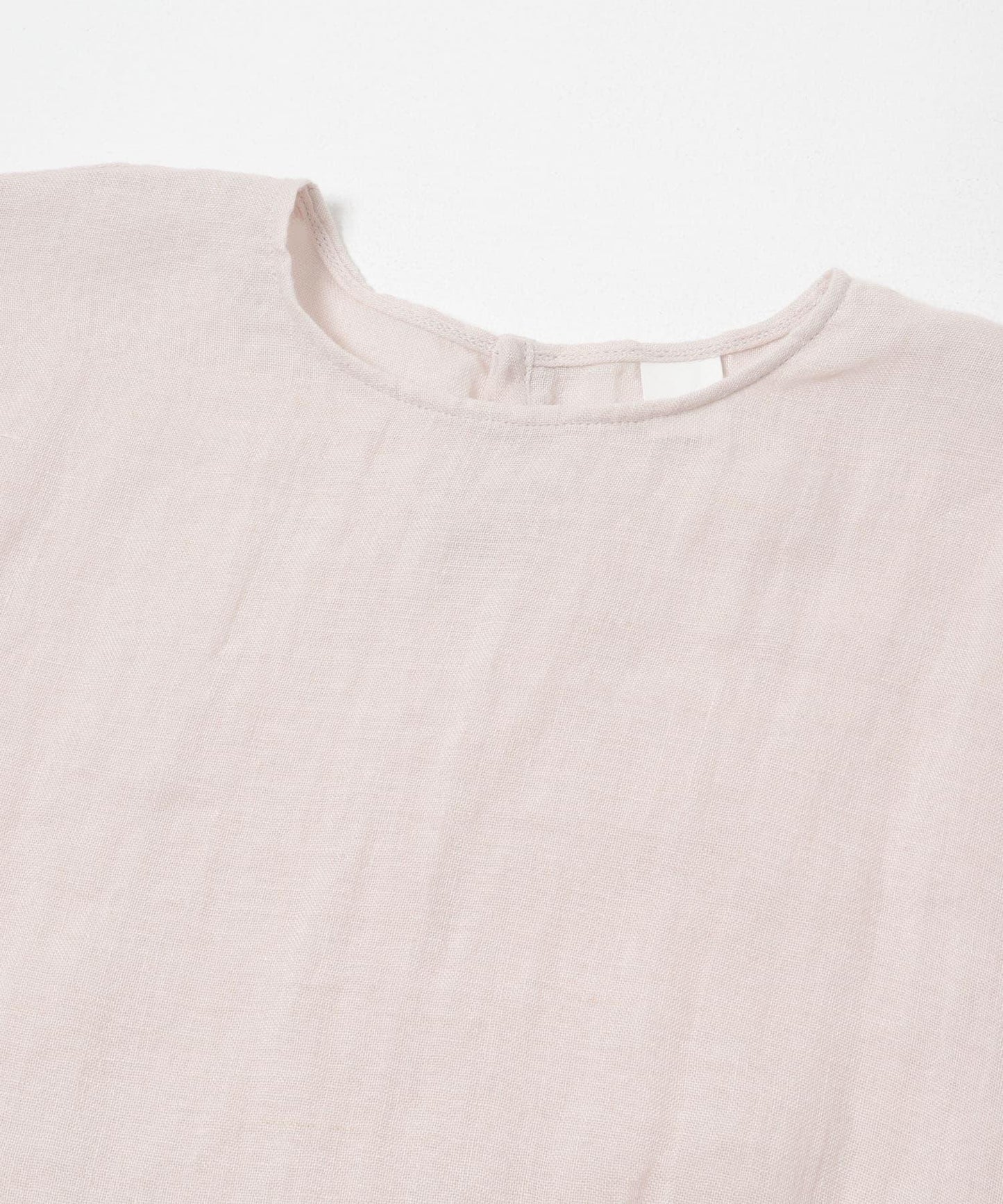 亞麻薄紗寬鬆套頭上衣