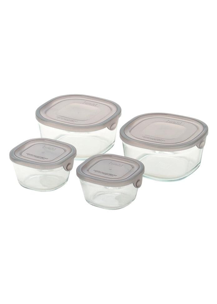 イワキ パックアンドレンジ 方形 四件套 灰色