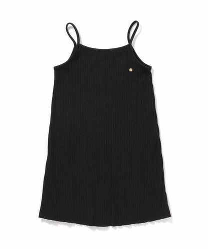 荷葉邊羅紋連衣裙