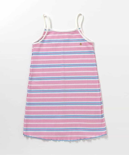 荷葉邊羅紋連衣裙