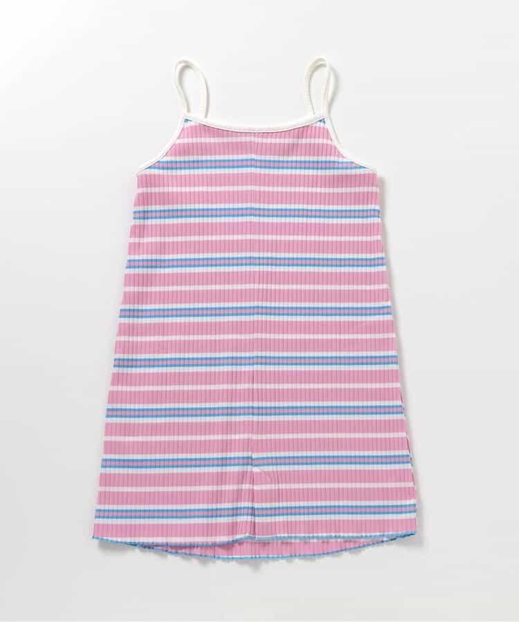 荷葉邊羅紋連衣裙