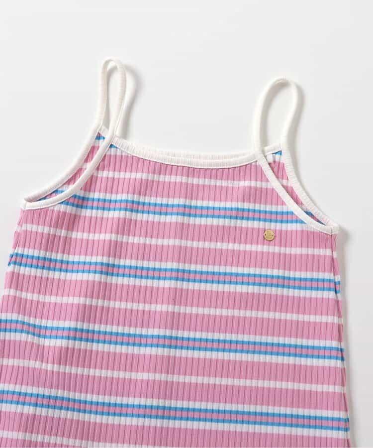 荷葉邊羅紋連衣裙