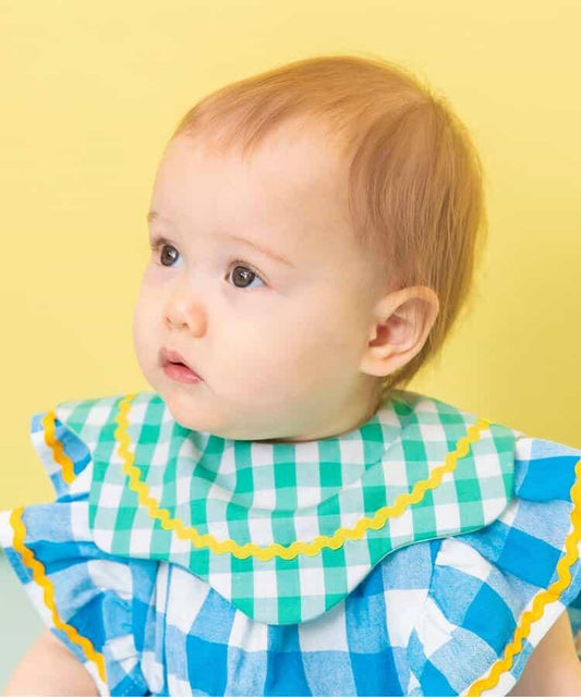 Bpop 旋轉波紋圖案 圍兜