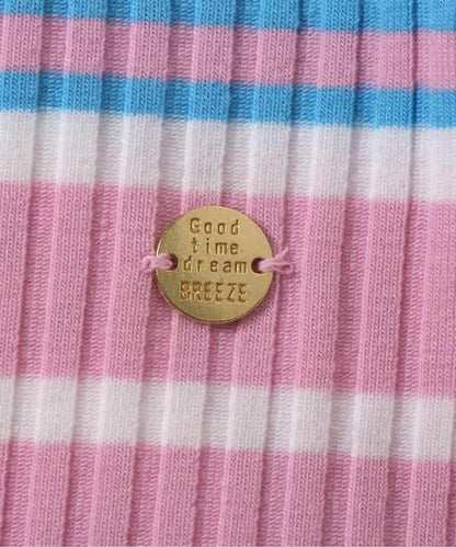 荷葉邊羅紋連衣裙